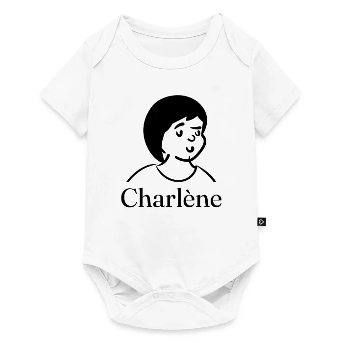 Body bébé personnalisé au prénom Charlène