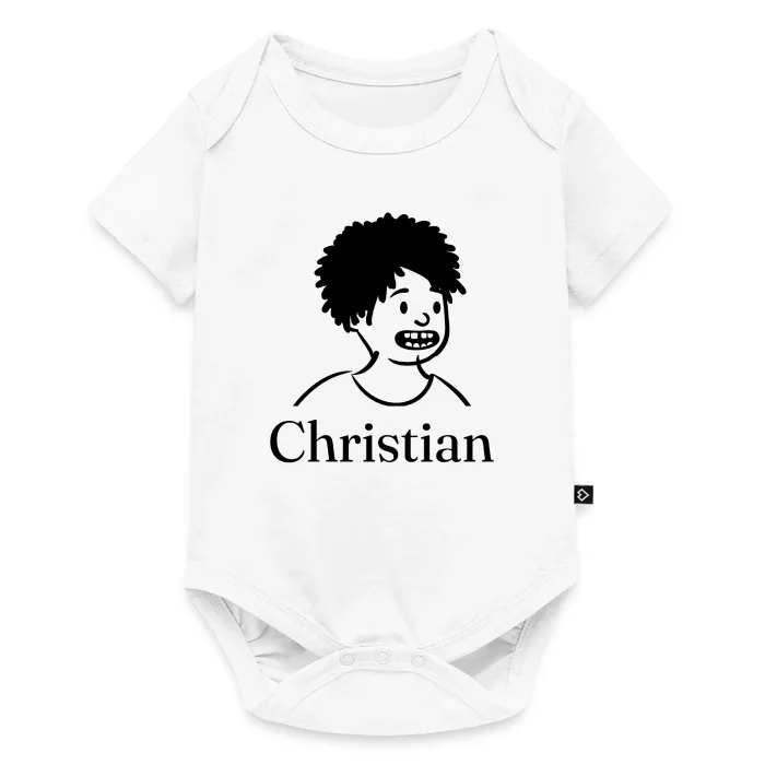 Body bébé personnalisé au prénom Christian