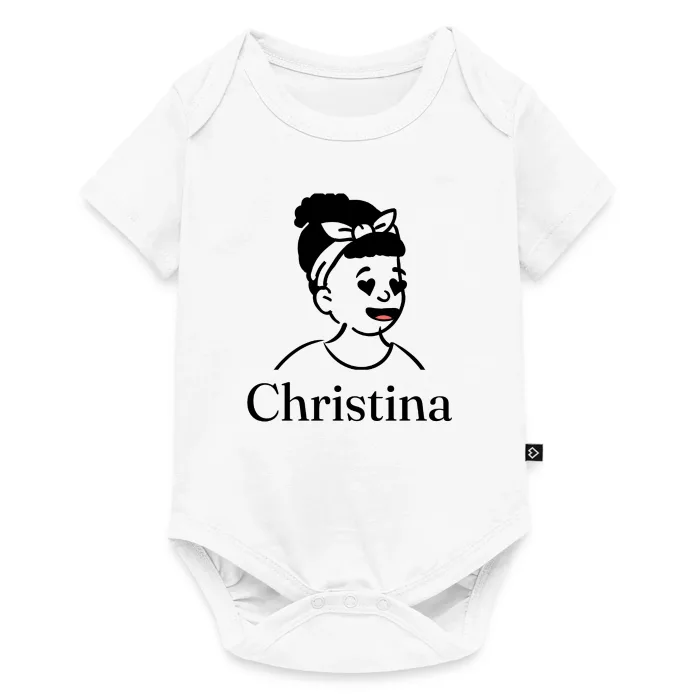 Body bébé personnalisé au prénom Christina