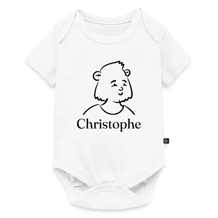 Body bébé personnalisé au prénom Christophe
