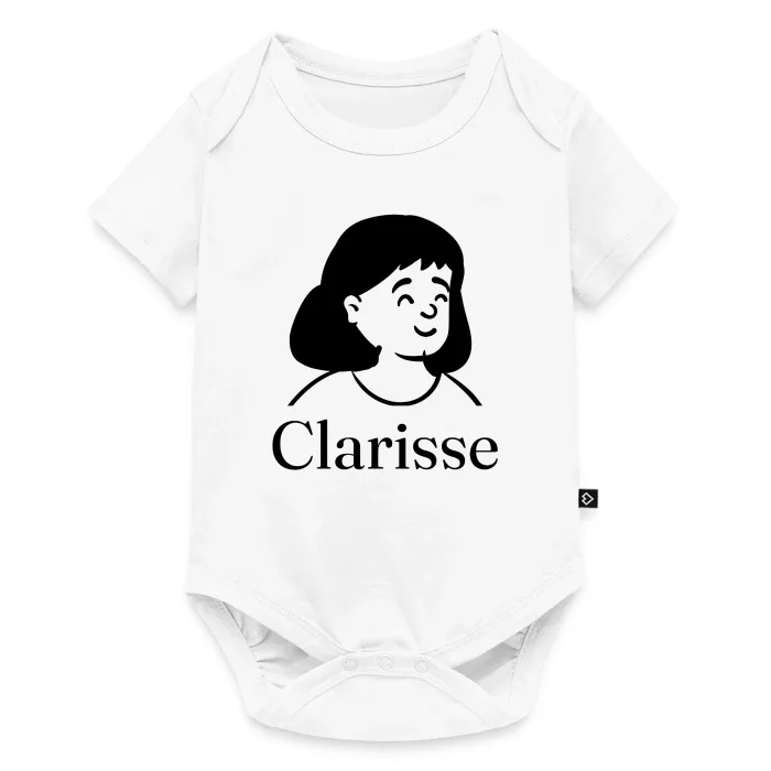 Body bébé personnalisé au prénom Clarisse