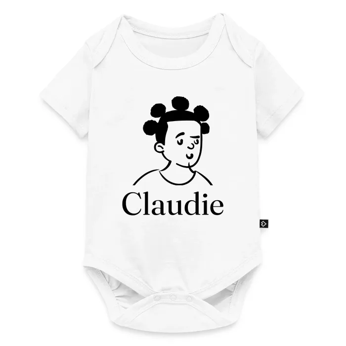 Body bébé personnalisé au prénom Claudie