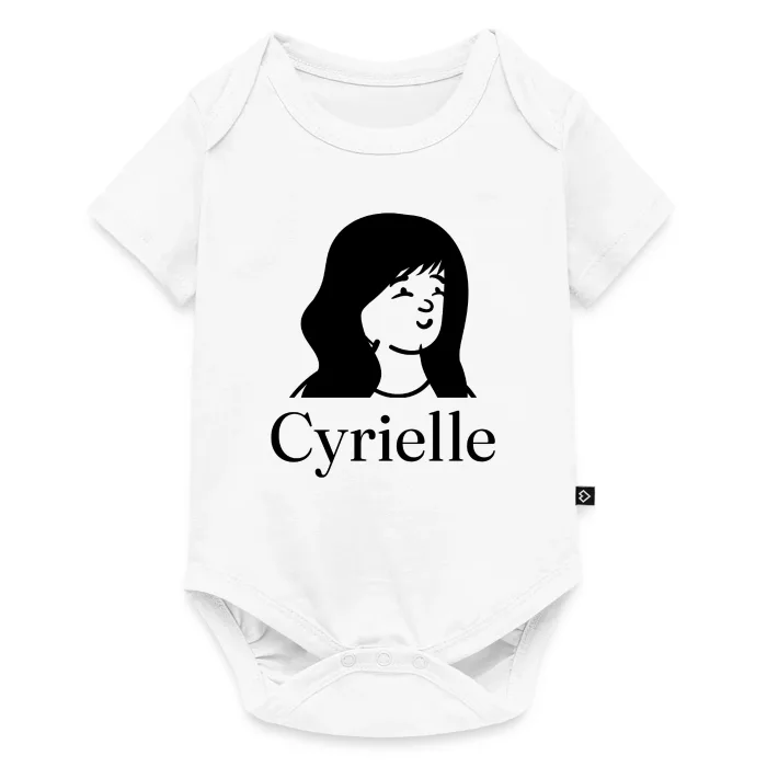 Body bébé personnalisé au prénom Cyrielle