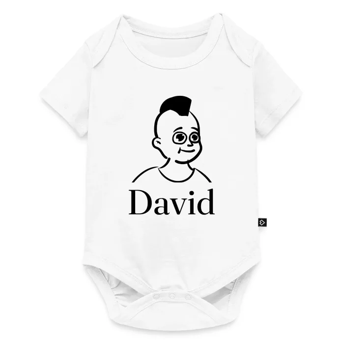 Body bébé personnalisé au prénom David