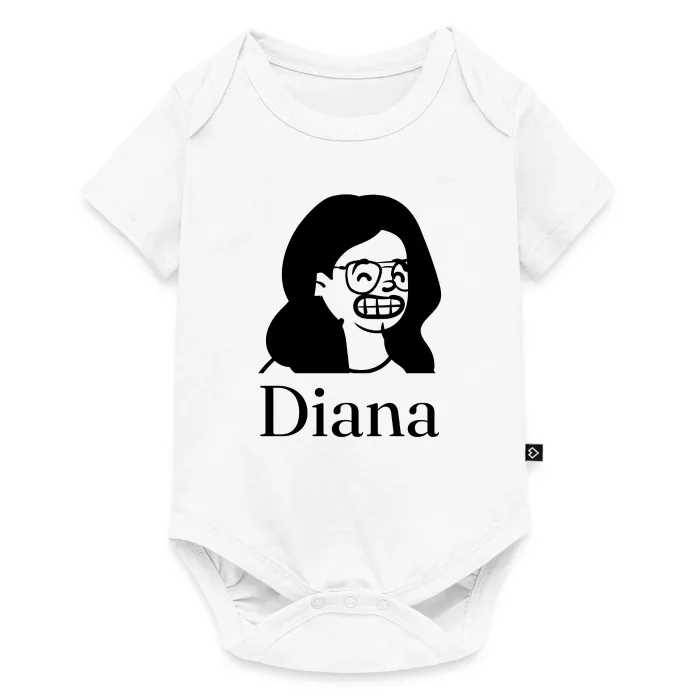 Body bébé personnalisé au prénom Diana