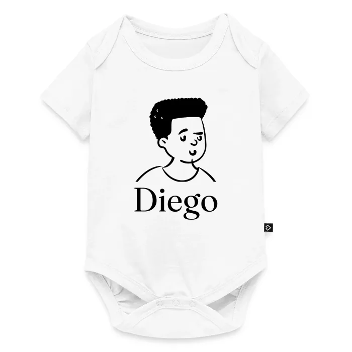 Body bébé personnalisé au prénom Diego