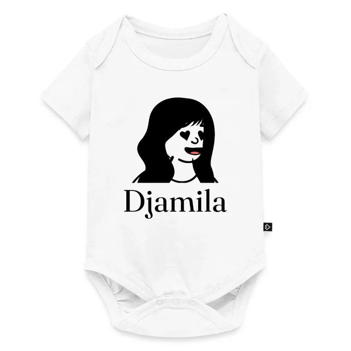 Body bébé personnalisé au prénom Djamila