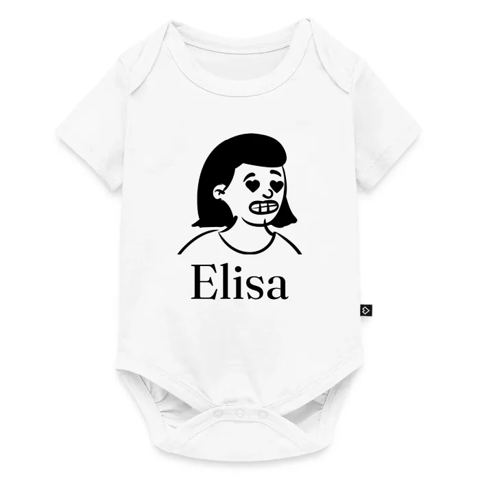 Body bébé personnalisé au prénom Elisa