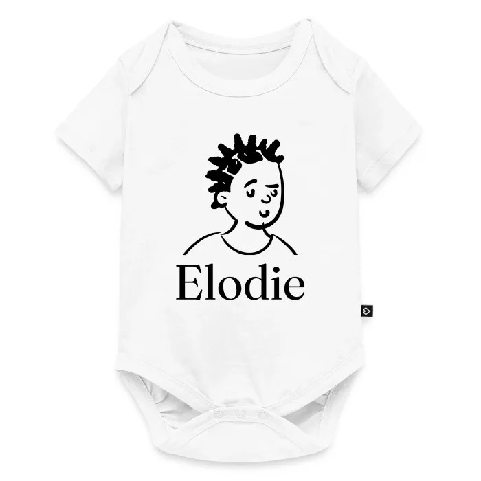 Body bébé personnalisé au prénom Elodie
