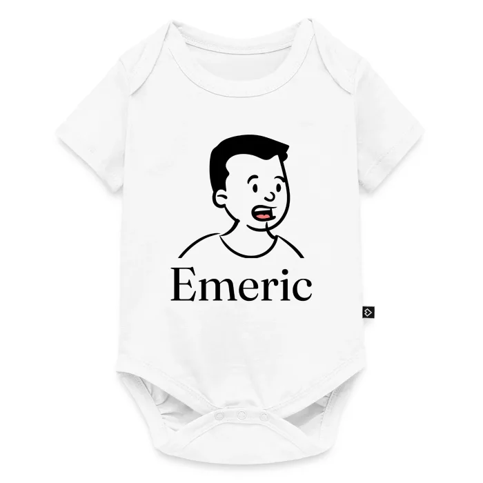 Body bébé personnalisé au prénom Emeric