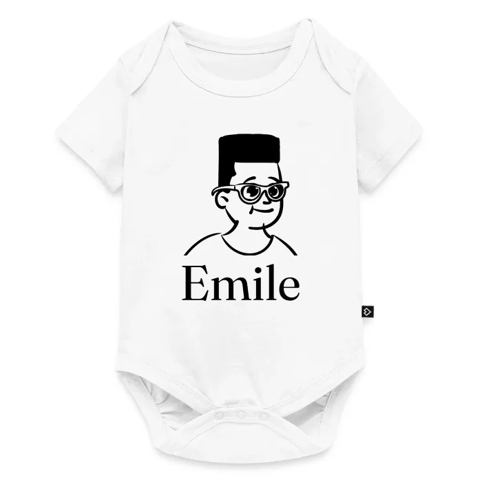 Body bébé personnalisé au prénom Emile