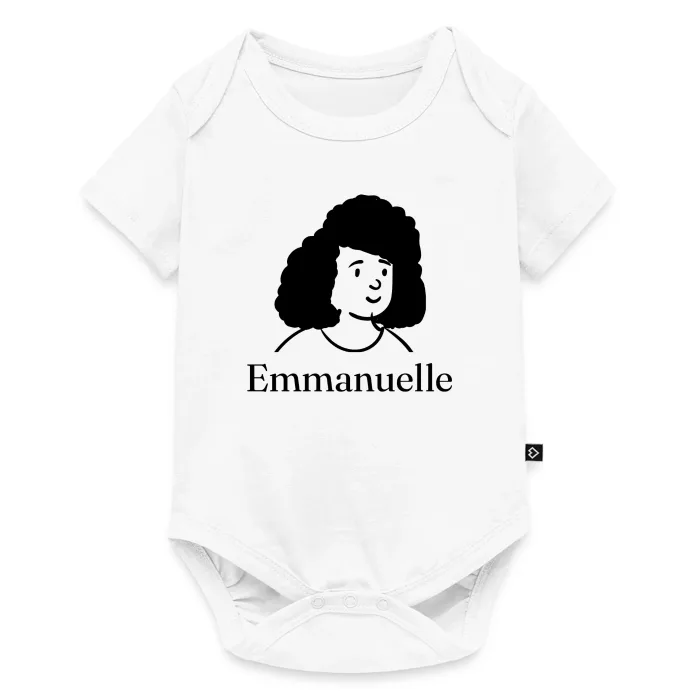 Body bébé personnalisé au prénom Emmanuelle