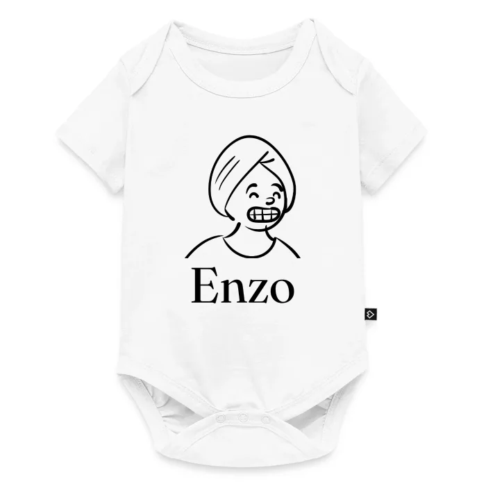 Body bébé personnalisé au prénom Enzo