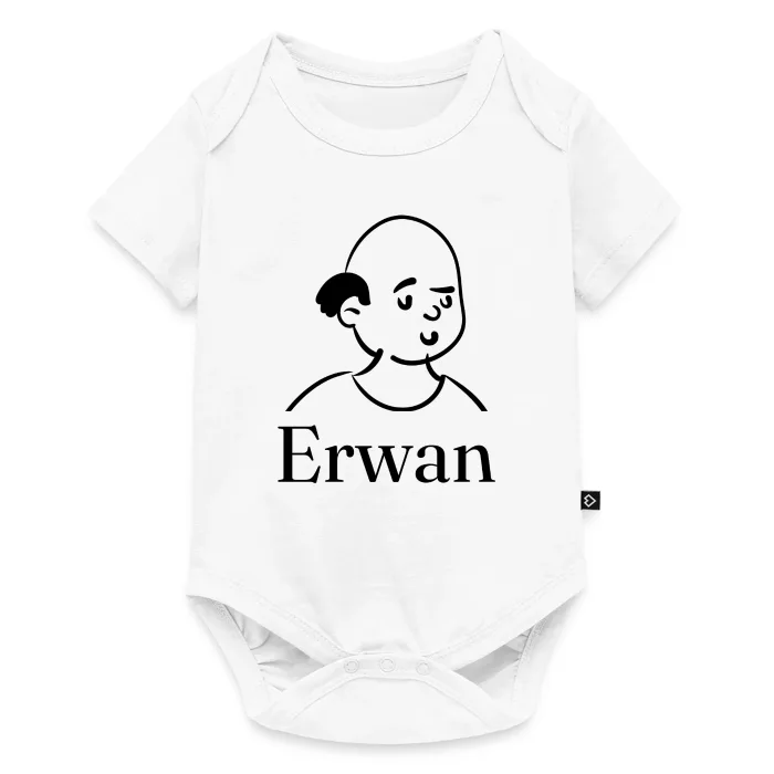 Body bébé personnalisé au prénom Erwan