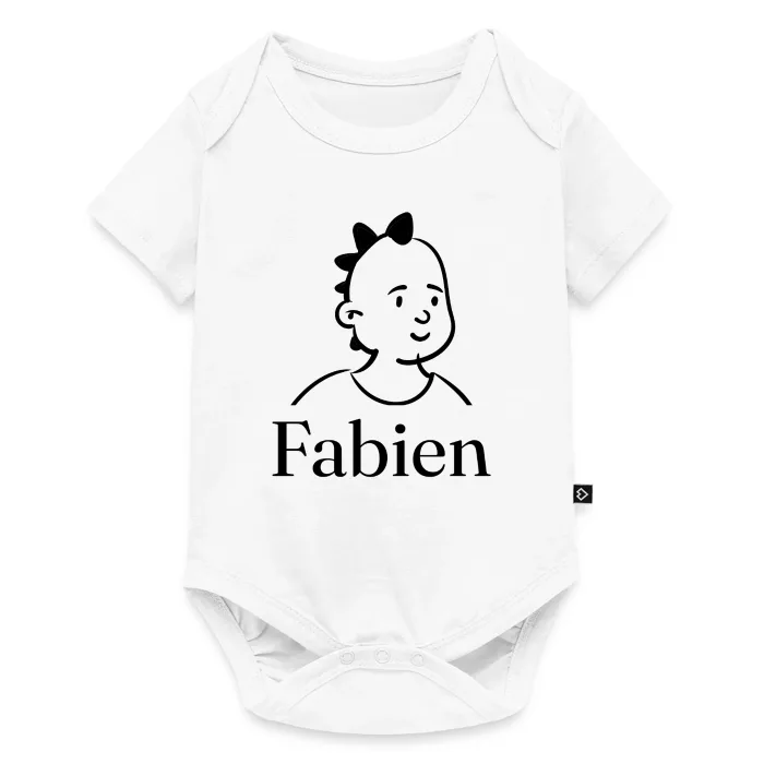Body bébé personnalisé au prénom Fabien