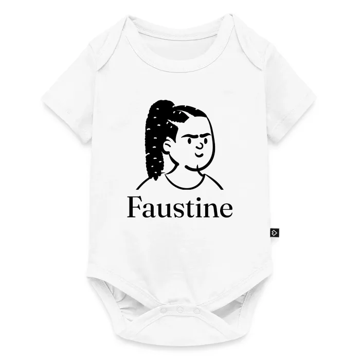 Body bébé personnalisé au prénom Faustine