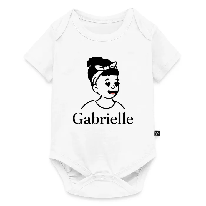 Body bébé personnalisé au prénom Gabrielle