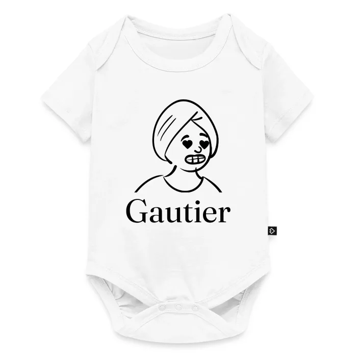 Body bébé personnalisé au prénom Gautier