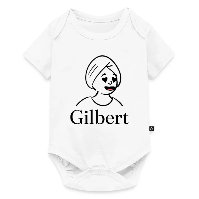 Body bébé personnalisé au prénom Gilbert