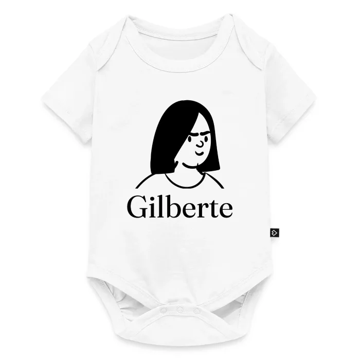 Body bébé personnalisé au prénom Gilberte