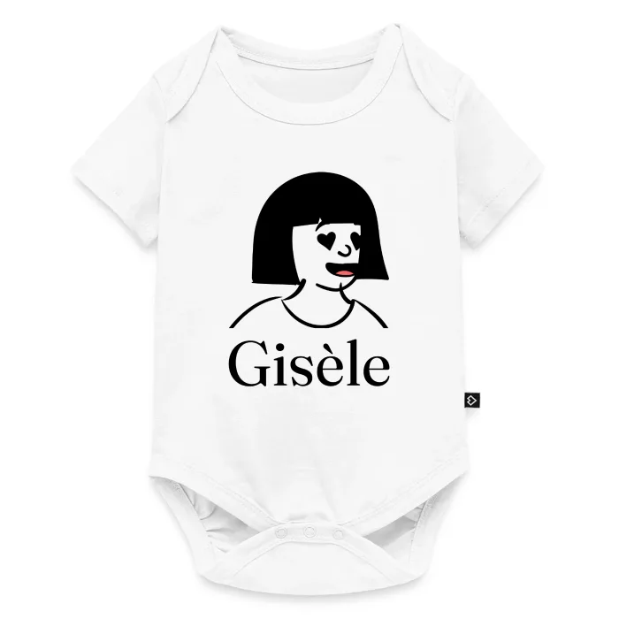 Body bébé personnalisé au prénom Gisèle
