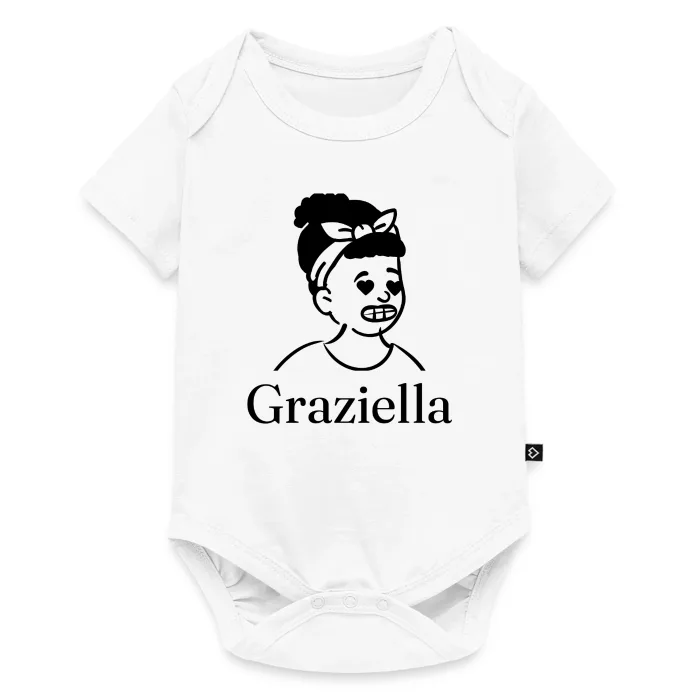 Body bébé personnalisé au prénom Graziella