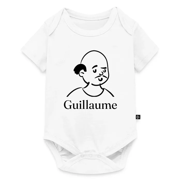 Body bébé personnalisé au prénom Guillaume