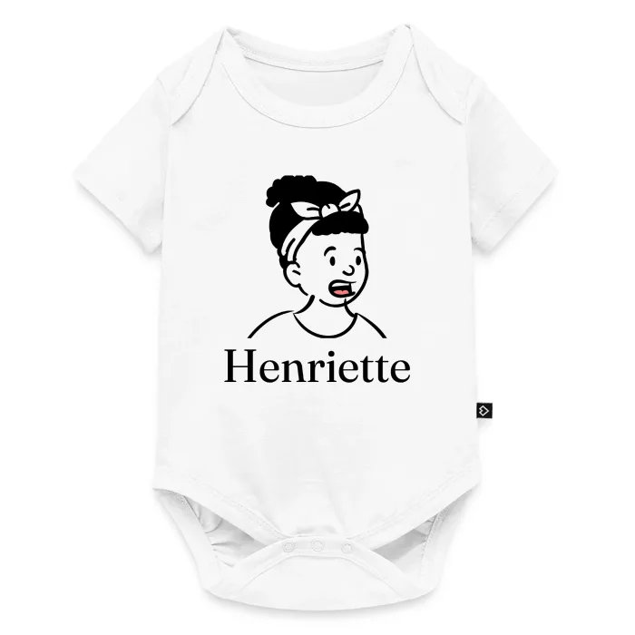 Body bébé personnalisé au prénom Henriette