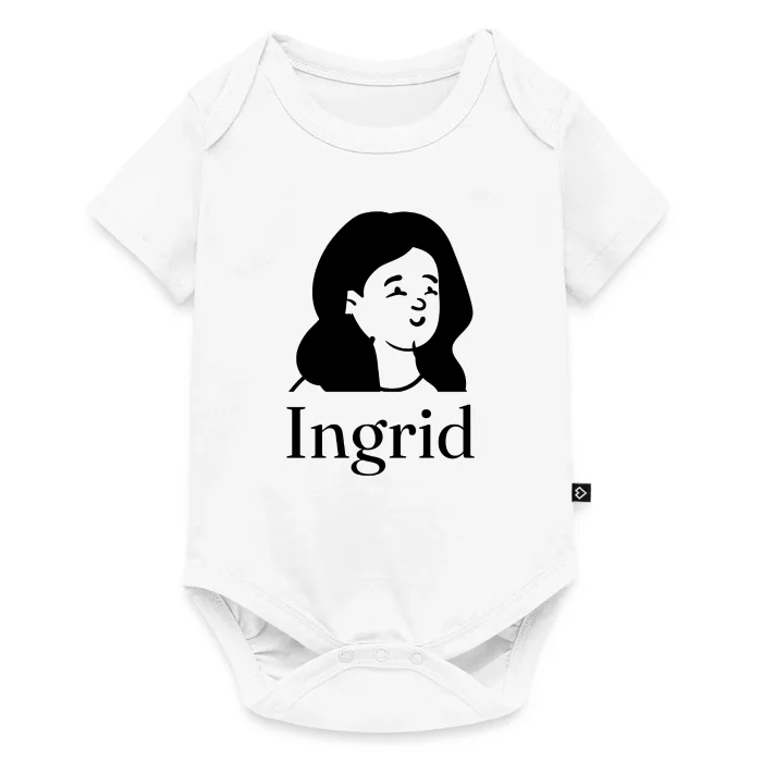 Body bébé personnalisé au prénom Ingrid
