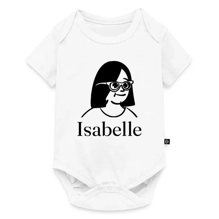 Body bébé personnalisé au prénom Isabelle