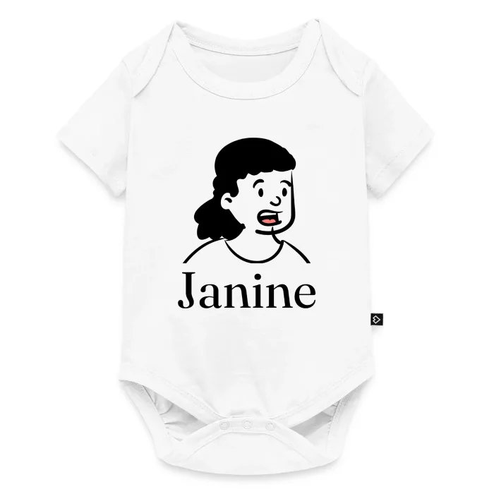 Body bébé personnalisé au prénom Janine