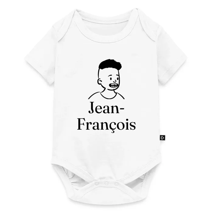 Body bébé personnalisé au prénom Jean-François