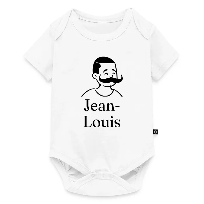 Body bébé personnalisé au prénom Jean-Louis