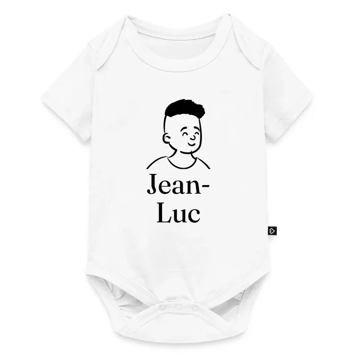 Body bébé personnalisé au prénom Jean-Luc