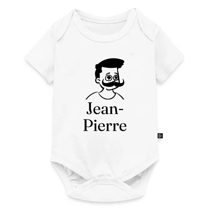 Body bébé personnalisé au prénom Jean-Pierre
