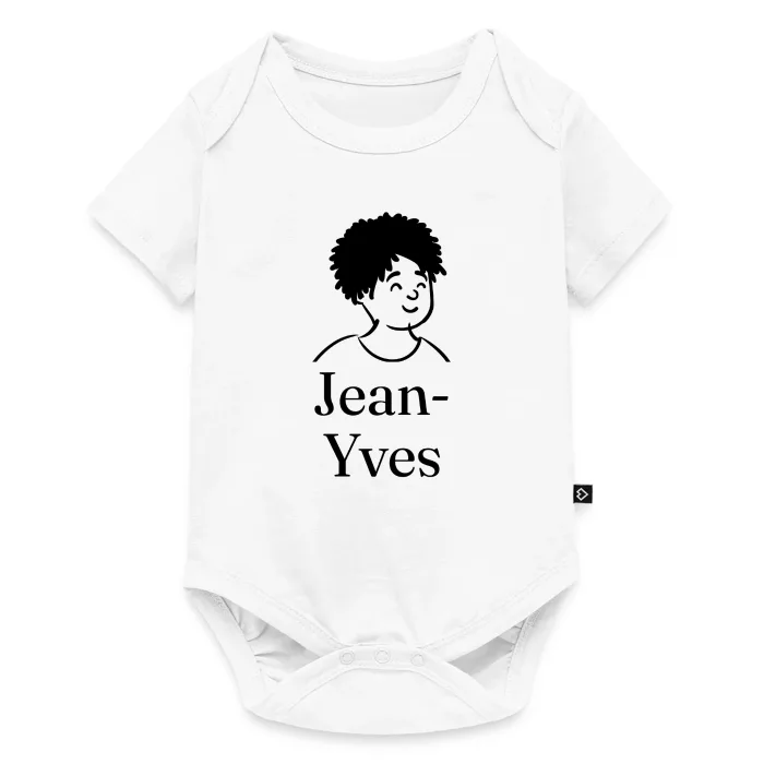 Body bébé personnalisé au prénom Jean-Yves