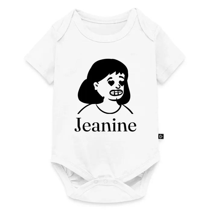 Body bébé personnalisé au prénom Jeanine