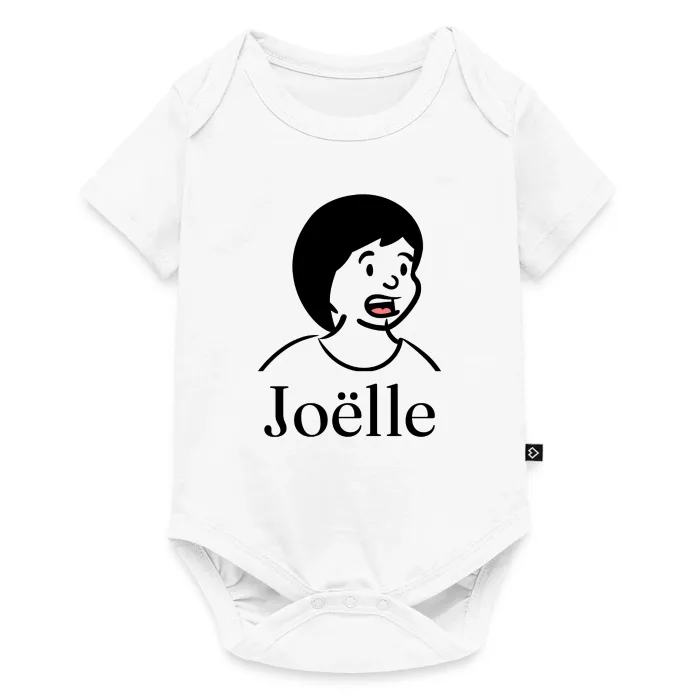 Body bébé personnalisé au prénom Joëlle