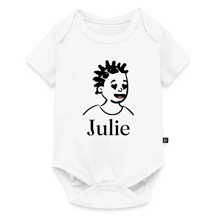 Body bébé personnalisé au prénom Julie