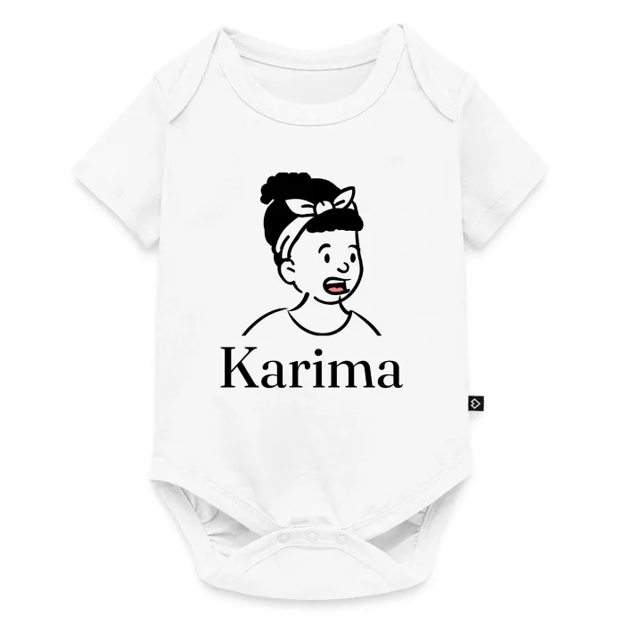 Body bébé personnalisé au prénom Karima