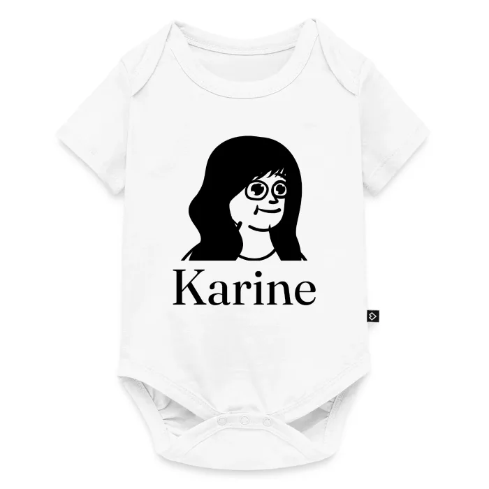 Body bébé personnalisé au prénom Karine