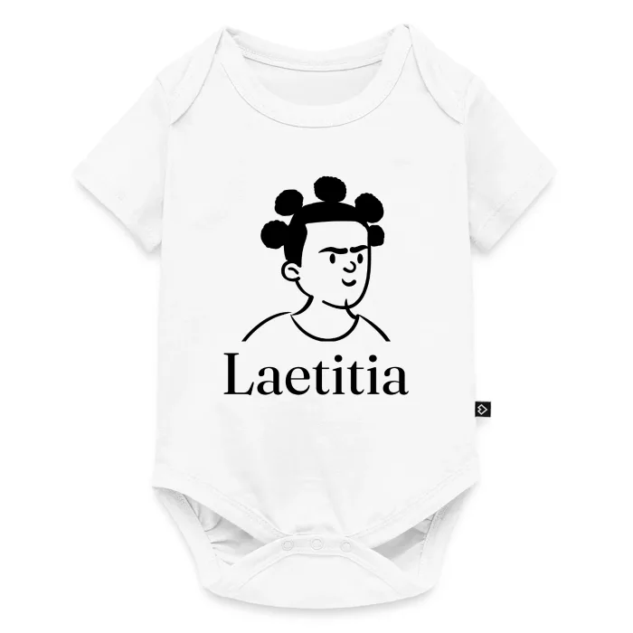 Body bébé personnalisé au prénom Laetitia