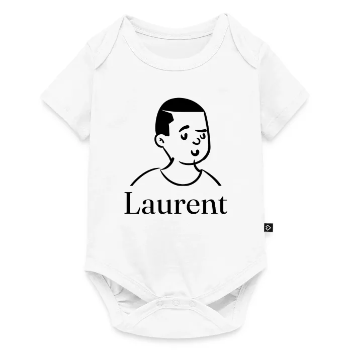 Body bébé personnalisé au prénom Laurent