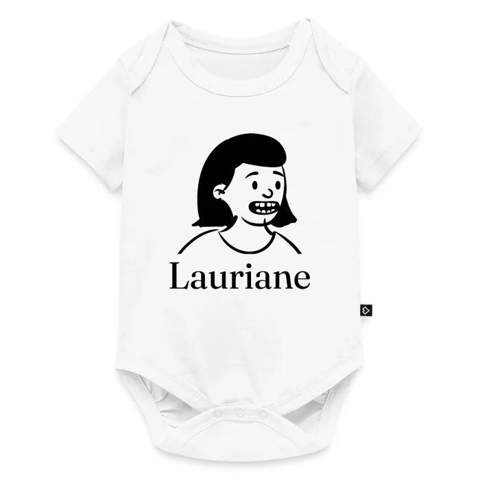Body bébé personnalisé au prénom Lauriane