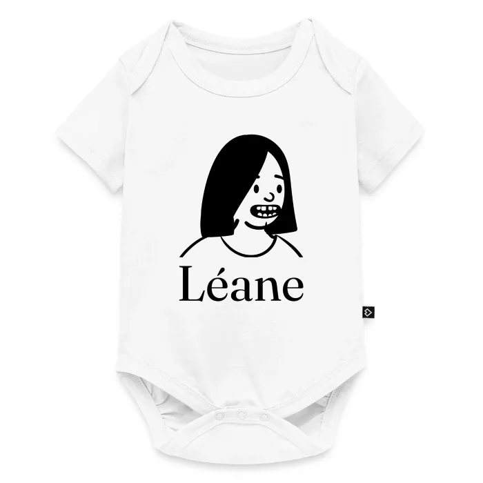 Body bébé personnalisé au prénom Léane