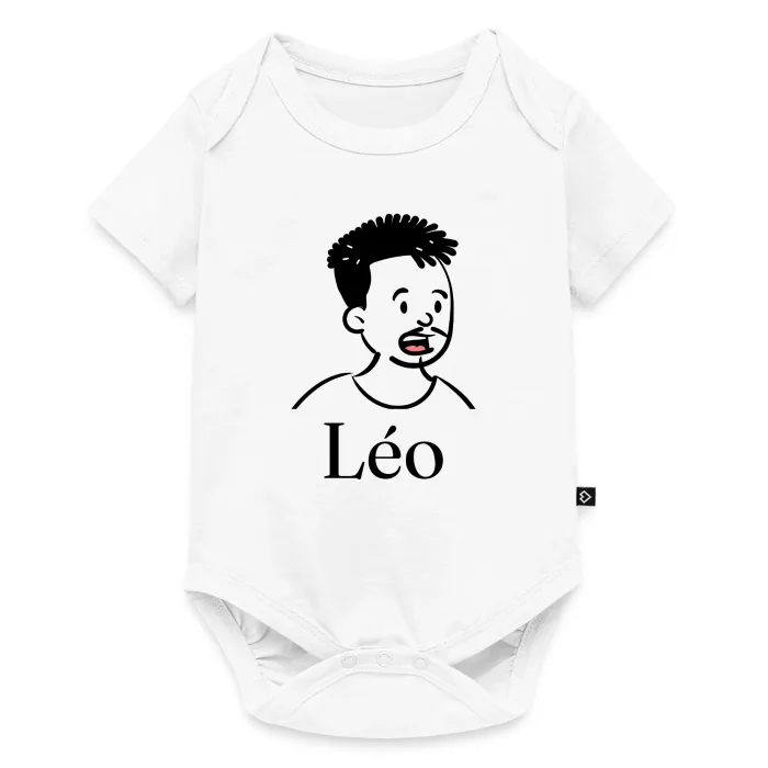 Body bébé personnalisé au prénom Léo