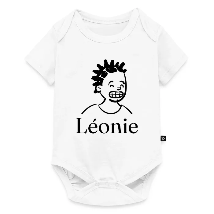 Body bébé personnalisé au prénom Léonie