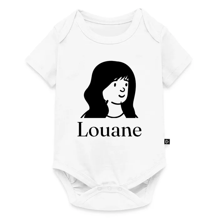 Body bébé personnalisé au prénom Louane