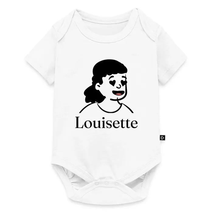 Body bébé personnalisé au prénom Louisette