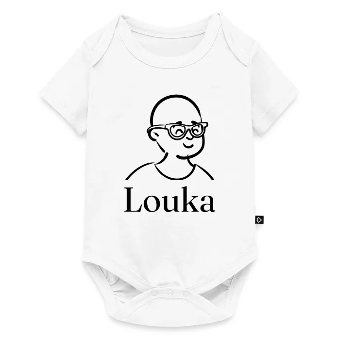 Body bébé personnalisé au prénom Louka